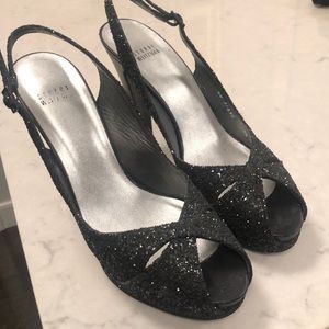 Lightly Worn Stuart Weitzman Sparkly Heels